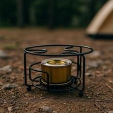 Yuvarlak Portatif Kamp Ocağı – Metal, Dayanıklı ve Hafif, Mutfakta ve Doğada Kullanıma Uygun!