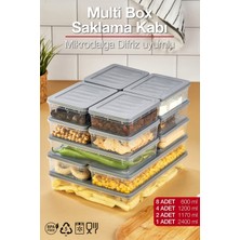 Pazarika Multi Box 13 Parça 4 Farklı Boy Saklama Kabı Seti - Dondurucu & Mikrodalga Uyumlu