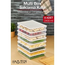 Pazarika Multi Box 8 Li Set Saklama Kabı Seti - Dondurucu & Mikrodalga Uyumlu
