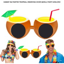 Go İthalat Hindistan Cevizi Tropikal Hawaii Yaza Merhaba Parti Gözlüğü (5440)