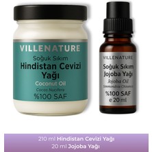 Villenature 2'li Set Jojoba Yağı 20 ml & Hindistan Cevizi Yağı 210 ml