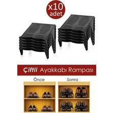 10'lu Çiftli Ayakkabı Düzenleyici Rampa