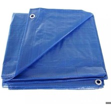 PERBRANDA 180 gr Mavi Çadır Brandası | Dikişli, Kuş Gözlü | Dayanıklı & Su Geçirmez