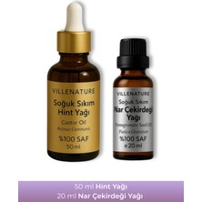 Villenature 2'li Set Hint Yağı 50 ml & Nar Çekirdeği Yağı 20 ml