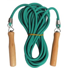 Supertrend 7 Metre Ahşap Saplı Atlama Ipi Yeşil 2807Y