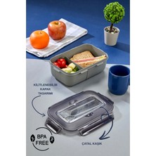 Pazarika “tek Katlı Bölmeli Lunch Box – Okul ve Ofis Için Pratik Yemek Kabı”