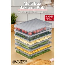 Pazarika Multi Box 6 Lı Set Saklama Kabı Seti - Dondurucu & Mikrodalga Uyumlu