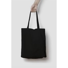 Giftora Kadın Siyah Ham Bez Çanta 3 Adet