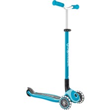 Globber Master Işıklı Katlanabilir Scooter - Okyanus Mavisi