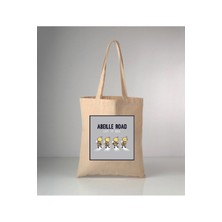 Giftora Let It Bee Baskılı Ham Bez Omuz Çantası 35X40 cm