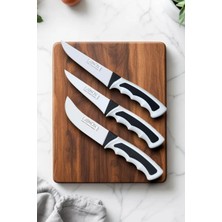Erinox R Seri 3'lü Bıçak Seti/kurban Bıçağı Seti - Et Bıçağı - Kemik Sıyırma Bıçağı - Deri Yüzme Bıçağı