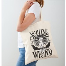 Giftora Stay Weird Gothic Ham Bez Çanta