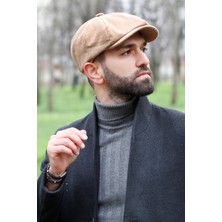 Bay Şapkacı Erkek Peaky Blinders Ingiliz Kasket Camel 7440