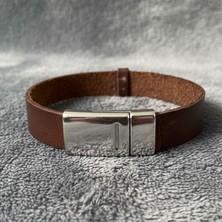 Uretti - Ali 7128 0254 El Yapımı Erkek Deri Bileklik