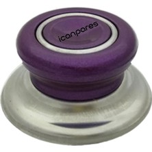 Akat Tencere Ile Uyumlu Kapak Tepesi Tava Sahan Kapağı Kulbu 1 Adet Mor