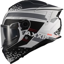 Axxis Motosiklet Kaskı Hawk Evo Sv Dark Justice A2 Motorcu Kask