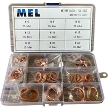 Mel 75 Parça Inch Ölçülü Bakır Pul Seti