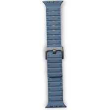 Magicool Apple Watch 42MM Magnus Mıknatıslı Silikon Kordon - Mavi