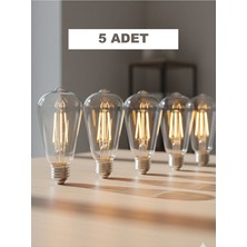 Orbus Stc6 6W Clear LED Filament Ampul E27 2700K Sıcak Işık 600LM 15Lİ