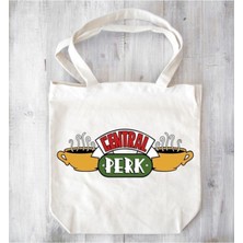 Giftora Friends Central Perk Baskılı Ham Bez