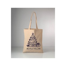 Giftora Yılbaşı Boyama Çanta, Yeni Yıl Boyama Bez Çanta, Etkinlik Çantası