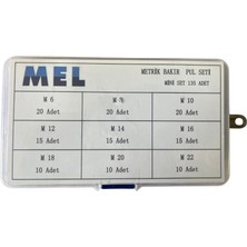 Mel 135 Parça Metrik Bakır Pul Seti