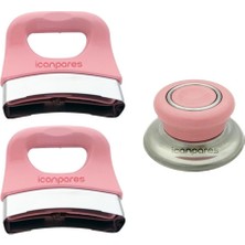 Akat Tencere Ile Uyumlu Tava ve Sahan Uygun Sap Kulp Tutamak Kulbu Seti 3 Lü Pembe