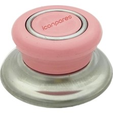 Akat Tencere Ile Uyumlu Kapak Tepesi Tava Sahan Kapağı Kulbu 1 Adet Pembe