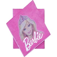 Barbie Temalı Temaya Uygun Baskılı Doğum Günü Peçetesi 20'li
