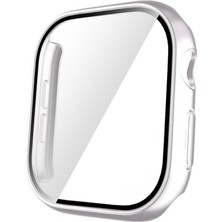 Maks Technology Watch 10 46MM Sert Pc Kasa ve Ekran Koruyucu Mkst Watch Gard 35 - Gümüş