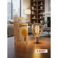 Orbus PA45 Amber LED Ampul 4W E14 2700K 300 Lümen Filament 5li