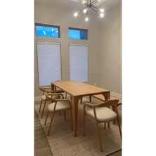 You Furnitures Ahşap Sandalye - Masif Yemek Odası Sandalyesi - Naturel Cila - Adet Fiyatıdır
