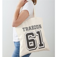 Giftora Trabzon Baskılı Ham Bez Omuz Çantası