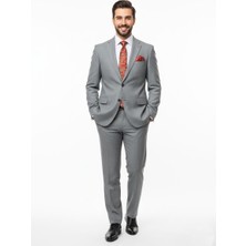 Presto Erkek 4 Drop Regülar Takım Elbise Füme 474-075