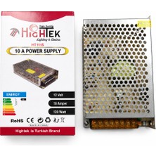 12V 10A Metal Kasa Güç Kaynağı – IP20 120W Smps Trafo Adaptör