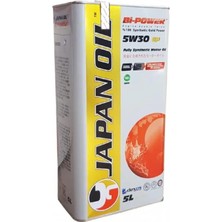 Japan Oil Bi-Power 5W30 Sp 4 Litre – Tam Sentetik Motor Yağı | Apı Sp Onaylı Üstün Koruma