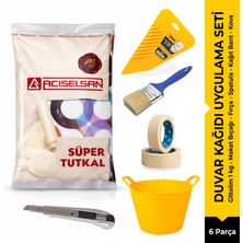 Altınmakas Glitolin Duvar Kağıdı Uygulama Seti 6 Parça Tutkal Spatula Kovası ve Falçata