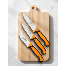 Erinox Ç Seri 3'lü Bıçak Seti/kurban Bıçağı Seti - Et Bıçağı - Kemik Sıyırma Bıçağı - Deri Yüzme Bıçağı
