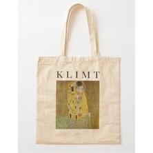 Giftora Klimt - Öpücük Tablosu Ham Bez Omuz