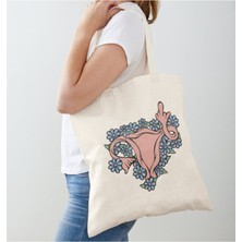 Giftora Feminist Feminizm Baskılı Bez Ham Çant