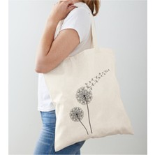 Giftora Karahindiba Serisi 3 Tasarım Ham Bez Omuz Çantası