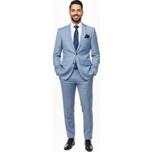 Presto Erkek 4 Drop Regülar Takım Elbise Mavi 475-070