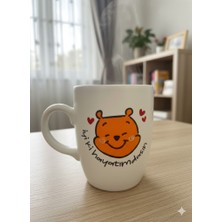 Palto Tasarım Iyi Ki Hayatımdasın Krem Oval Kupa - Hediyelik Kupa Fincan Mug