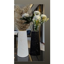 Fk Design Büyük Boy Çizgili Vazo (Çiçekler Dahil Değildir.)