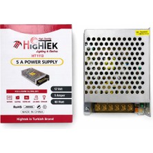 12V 5A Metal Kasa Güç Kaynağı – 60W Smps Trafo Adaptör