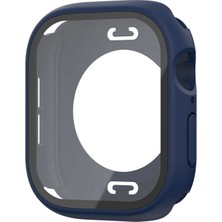 Maks Technology Watch 10 46MM 360 Derece Korumalı Kasa ve Ekran Koruyucu Mkst Watch Gard 12 - Mavi