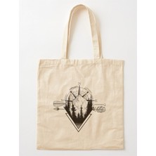 Giftora Kamp - Doğa - Gezi Temalı Ham Bez Omu