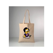 Giftora Komik Mizah-14 Escobart Baskılı Ham Bez Çanta 35X40 cm