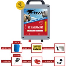 Cupgel Çita - 5 Dönüm Için Hazır Elektrikli Çit Makinesi Seti