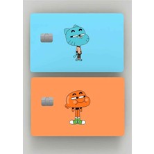 One Little Happiness Gumball & Darwin 2'li Kredi Kartı & Akbil Sticker Kaplama